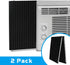Air Jade Window Air Conditioner Side Panels, AC Side Insulated Foam Panels, 17" x 9" x 7/8", Window Insulation and Seal Kit, Pack of 2, Black...