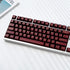114 Keycaps Translucent Red Keycaps Cherry Profile Doubleshot PBT Keycap Set Fit for 61/64/87/104/108 Cherry Mx Switches Mechanical Keyboard...