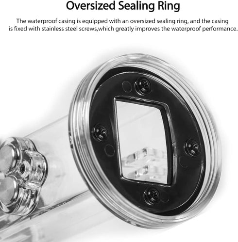 Mugast Camera Waterproof Case, Double Connector Drop Resistant Diving Cover 60M Waterproof Shell Case for Osmo Pocket......