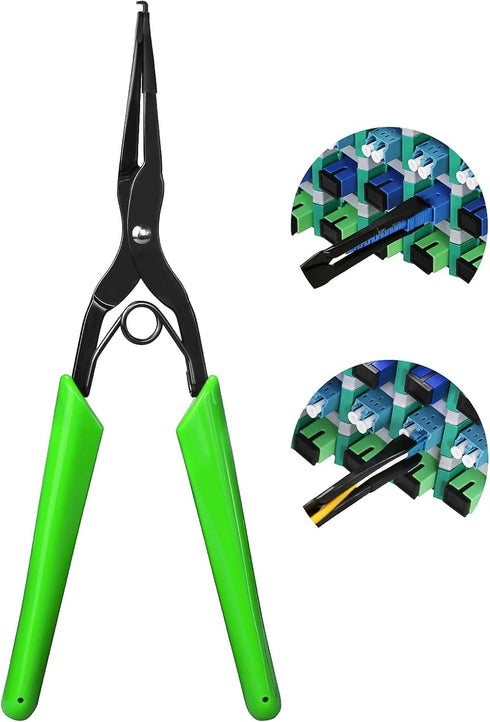 Optical Fiber Pliers Flange Fiber Optic Connector Tool Efficient Fiber Connector Insertion and Removal Tool Fiber Flange Long Nose Pliers for SC a...