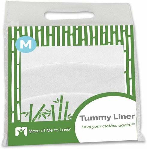 More of Me to Love Viscose and Cotton Blend Tummy Liner- 3-Pack, Medium, White...