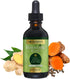 Go Nutrients Turmeric Ease - Organic Turmeric Supplement with Curcumin, Ginger & Black Pepper – Liquid Drops Extract Tincture for Quick Absorption...