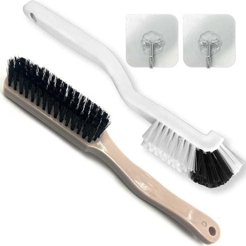 Cleaning Brushes Dish Brush Kitchen Washing Brush Set Shoe Brush Scrub Brush Home Household Cleaner Kit Floor Stiff Bristles with Adhesive Hooks P...