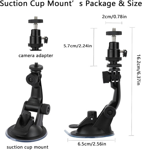Camera Suction Cup Mount Compatible with Wyze Cam V4, Wyze Cam V3, Google Nest Cam (Battery), Security Camera Suction Mount, Camera Window Mount, ...