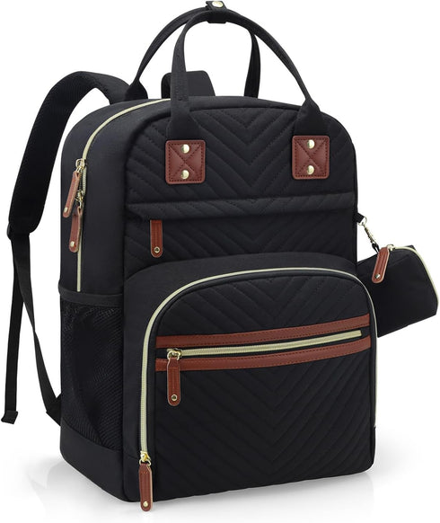 Diaper Bag Backpack, Baby Essentials Travel Tote Bag, Multi function Waterproof Backpacks, Travel Essentials with Stroller Straps & Pacifier Case ...