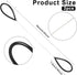 Clay Cutters Wire Steel Wire Clay Cutter Cutting Pottery Tools Cut Off Tools for Clay Artists with Black Handle Pottery Wheel Wire Tools 2 Pcs...