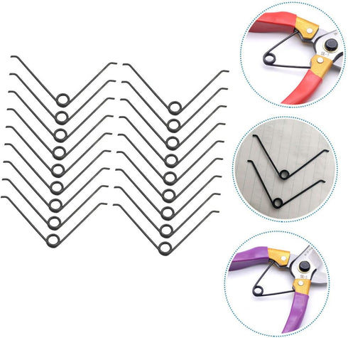 25pcs Garden Shears Spring Small Replacement Spring Pruning Shears Springs V-shape Springs for Pruner Trimmers Metal Shears Springs for Trimmer St...