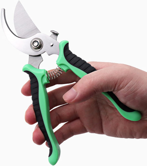 Curve Gardening Scissors, 7 inches Floral Shears for Cutting Flowers, Trimming Plants, Yard, Florist, Herbs, Hedges, Fruits, Green (1)...