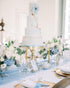 Chiffon Table Runner 27x120 Inches Baby Blue Sheer Fabric Long Table Runners for Wedding Birthday Party Easter Baby Bridal Shower Decorations 10ft...