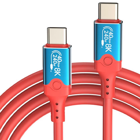 240W USB 4 Cable for Thunderbolt 4, 6.6FT USB C to USB C Display Cable ?8K@60HZ, 40Gbps, 240W? USB C Charging Cable for iPhone 15 Series, Thunderb...