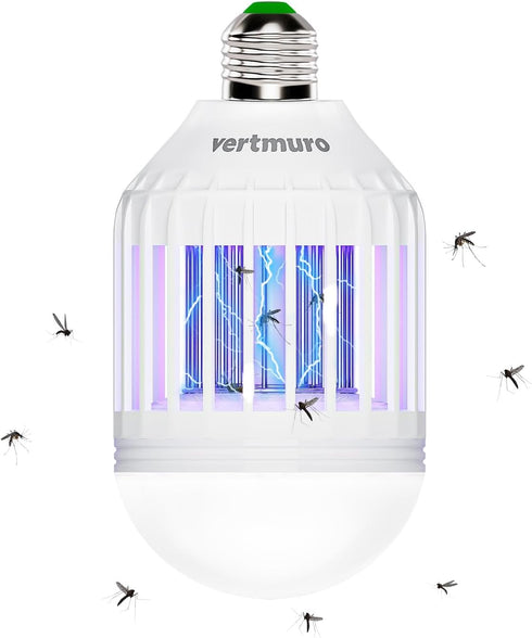 Bug Zapper Light Bulb, 2-in-1 Indoor Electric Mosquito Killer Lamp with UV LED Light, Fly Insects Trap for Home Entryway Balcony Patio(1 Pack)...