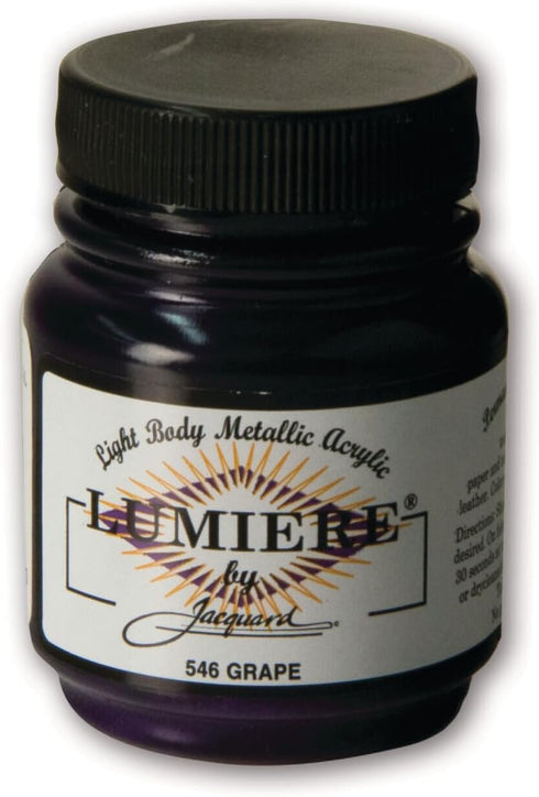 Jacquard Lumiere Metallic and Pearlescent Paint 2.25 Oz, 546 Grape...