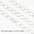 16.4 Feet Silver Plated Brass Chain for Jewelry Making Handmade Embossed 8mm Circle Link Chain Necklace DIY Supplies with 20pcs Open Jump Rings 50...