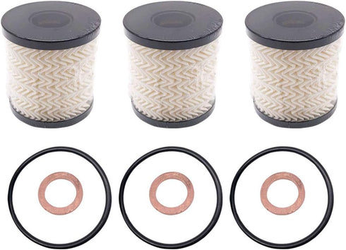 3 Packs Engine Oil Filter Kit with O-Ring 11427622446 for BMW Mini Cooper...