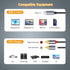 USB C to RCA Audio Cable Braided, 2 RCA to USB-C Aux Cable, RCA Stereo Audio Cable for Speaker, Subwoofer Car Stereo, Phone, Tablet, Home Theater,...