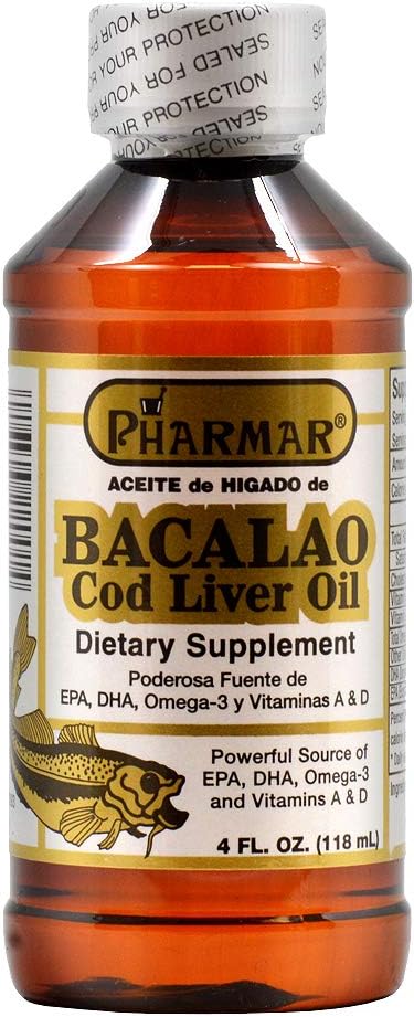 Aceite De Higado De Bacalao Cod Liver Oil (4 Ounce)...