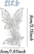 ELABEST Butterfly Rhinestone Brooch Shining Crystal Badges Bling Novelty Pins for Jackets Skirt Wedding Bridal Bridesmaid Costume Jewelry Accessor...