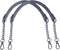 Beaulegan Purse Chain Handles - Microfiber Leather - Replacement for Shoulder Bag or Handbag 23.6 inch Long (2 PCS/Gunmetal Black)...
