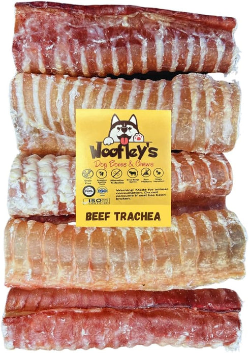 Woofley's Beef Trachea - (6 Inch 10 Pack) - Trachea Treats for Dogs - Natural Source of Glucosamine and Chondrotin for Joint Health - 100% Natural...