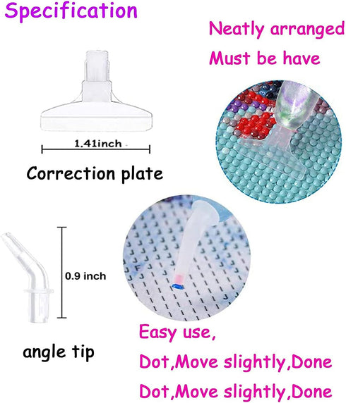 Diamond Art Painting Drill Bead Pen Accessories Tool Kit for Adult, 5D Diamond Painting Drill Pen Stylus Tips Placers Heads and Clay Shine Blue...