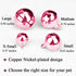 4 Sets Cat Bell for Dog Collar Charm Training Pet Pendant Accessories with 2 Pack Stainless Steel Dog Tag Clips(2 X-Small Pink)...