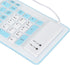103 Keys Foldable Silicone Keyboard,Wired USB Silicone Keyboard Silent Keyboard Soft Touch Keyboard Waterproof Rollup Keyboard for PC Laptops(Blue...