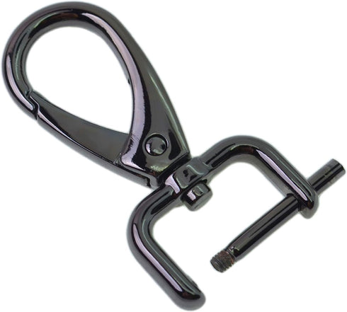 Bobeey 4pcs 51x27mm Swivel Snap Hooks Purses Clasps with Screw Bar for 3/4'' Width Webbing&Leather Strap,Easy to Replace Lobster Clasps,Jewelry Cl...