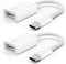 USB C to USB 3.0 Adapter (2 Pack),Type C to USB 3.0 Female OTG Cable Compatible with MacBook Pro/Air M2/M1/2020, iPhone 15 Pro/Max,iPad Pro,XPS,Ga...