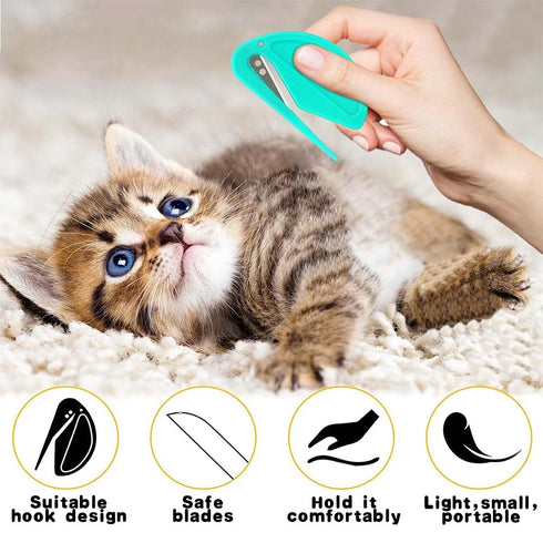 5 Pcs Knotting Comb For Cats,Safe Pet Knotting Comb, De Knotting Comb For Dog And Cat,Effective Knotting Comb Pet Grooming Tool,Cat Hair Knot Remo...