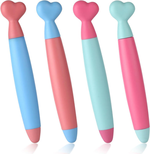 4pcs Kid Stylus Pens for Touch Screens, Cute Heart-Shaped Crayon Stylus Pen with Comfortable Grip Children's Stylus for Smartphones Tablets Capaci...