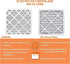 12x12x1 AC Furnace Air Filters, MERV 8 Dust Defense, JASENG MPR 600 Pleated HVAC Air Filter Replacement 2-Pack (exact dimensions: 11 3/4"x11 3/4"x...