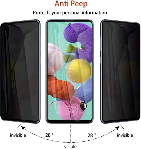 [2 Pack for Samsung Galaxy A14 5G Privacy Screen Protector Tempered Glass, Anti Spy Black Protect Film Shield for Galaxy A14 6.8 inch, Anti Scratc...