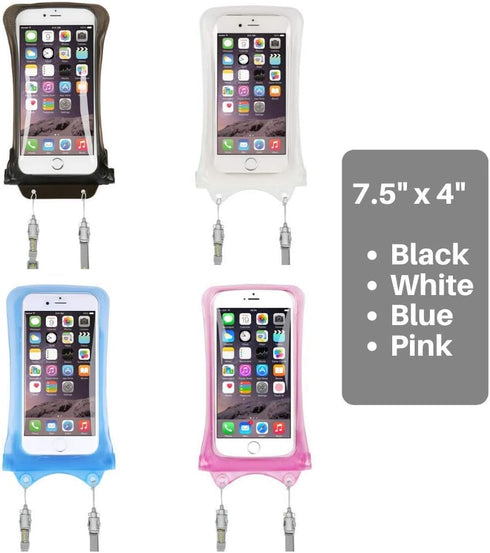 AquaVault 100% Waterproof Floating Smart Phone Case & Money Pouch - Fits All Phones - Made from Premium Heavy Duty PVC for Added Drop Protection -...