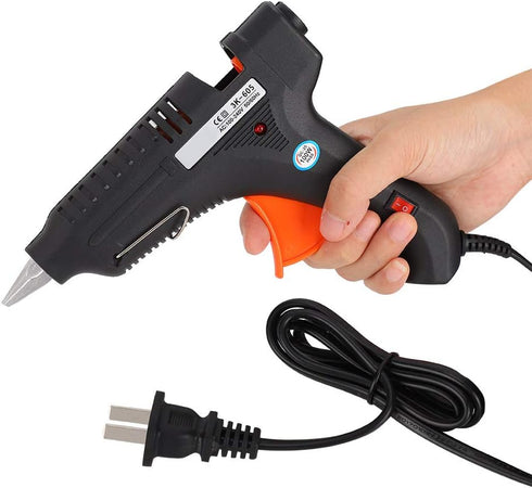 Hot Glue Gun, 100W Electric High Temperature Heating Tool DIY Universal Hand Made Hot Adhesive Gun Small Craft Projects Arts Craft Repairing Tool...