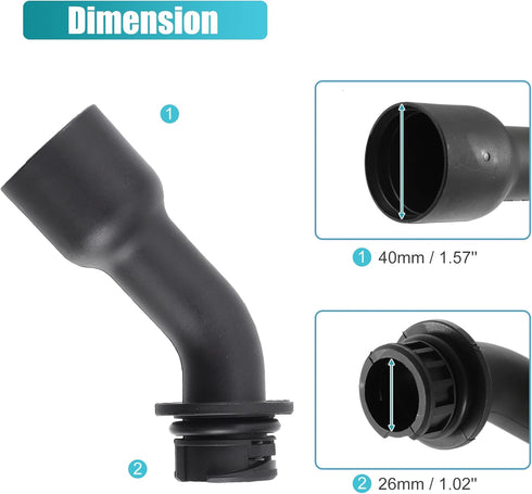 X AUTOHAUX Engine Oil Filler Tube for GMC Yukon XL Sierra 1500 2500 3500 Envoy for Chevrolet Avalanche Silverado 1500 2500 3500 Suburban 1500 2500...