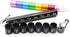 2 PCS Metal Travel Pill Organizer Large - Rainbow Weekly Pill Case +7 Day Pill Organizer-Waterproof Pill Box Container - Compact and Durable Medic...