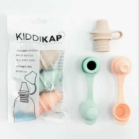 Water Bottle Spout Adapter for Kids, Babies, & Adults - 3-Pack Set, Leak-Proof, No-Spill Design, BPA-Free, Reusable, & Easy-to-Use, (Sage, Sand & ...
