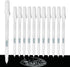 White Pen, 12 Pack, 0.8mm Extra Fine Point, White Gel Ink Pens for Artists, White Gel Pen, White Ink Pen, White Pen for Art, White Pens for Black ...