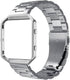 Simpeak Women Men Stainless Steel Band Strap with Stailess Steel Frame Compatible with Fitbit Blaze, Match Link Removal Tool, Silver...