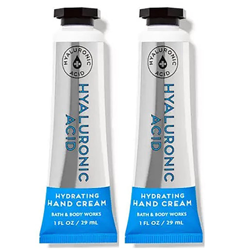 Bath & Body Works Hyaluronic Acid Hydrating Hand and Body Cream 1.0 Fluid Ounce, 2-Pack (Hyaluronic Acid)...