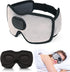 Bluetooth Sleep Mask, Wireless Sleeping Headphones Bluetooth Music Eye Mask for Side Sleepers, 3D Adjustable Sleep Headphones Mask for Air Travel,...