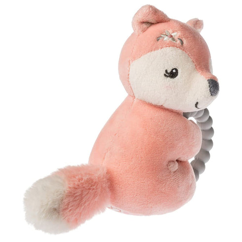 Mary Meyer Soft Baby Rattle with Soothing Teether Ring, 6-Inches, Sweet-n-Sassy Fox...