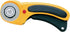 OLFA 45mm Ergonomic Rotary Cutter (RTY-2/DX) - Rotary Fabric Cutter w/ Blade Cover & Squeeze Trigger for Quilting, Sewing, Crafts, Replacement Bla...