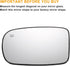 X AUTOHAUX Car Rearview Left Driver Side Mirror Glass Replacement W/Backing Plate Heated White Glass for Dodge Charger Challenger 2011-2021 for Ch...