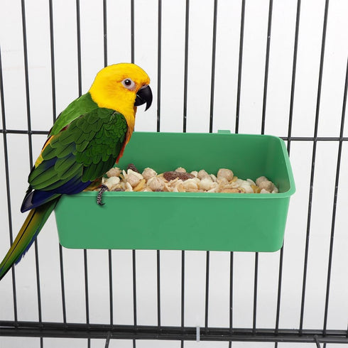 2 Pcs Pet Bird Parrot Food Bowls Small Animal Feeder Bowl Basic Dish Convenient Hanging Container for Small Bird Parrot...