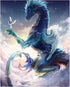 ARAZADR DIY Cross Stitch Counted Kits for Home Decor, 3 Strands 11CT Pre-Printed Fabric Embroidery Crafts Needlepoint Kit for Beginners- Dragon an...