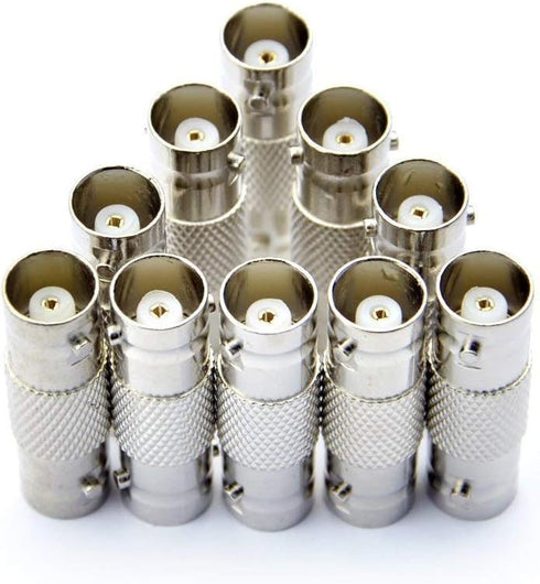 30 Pack BNC Female to BNC Female CCTV Security Camera Adapter Coupler Straight Extender Connector...