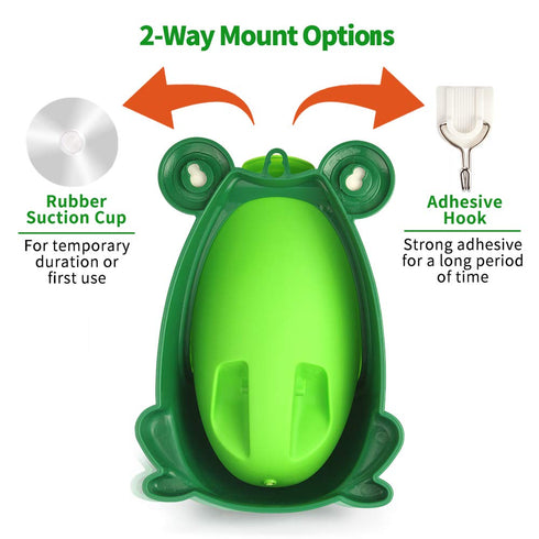 Urinal for Toddlers Boys with Frog Funny Aiming Target,Frog Urinal Potty Training(Blue)...