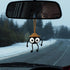 Cute Soot Sprite Elf Car Decor, Anime Rear View Mirror Car Accessories Hanging Ornament, Car Charm Dashboard Decorations Funny Gifts for Women Men...