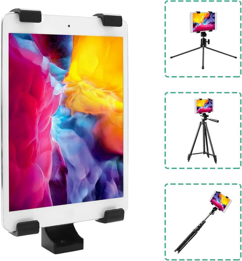 Acuvar Universal Tablet Tripod Holder Mount Adapter for iPad, Air, Air 2,iPad mini,Samsung Galaxy Tab,Microsoft Surface,Google Nexus & Many More T...
